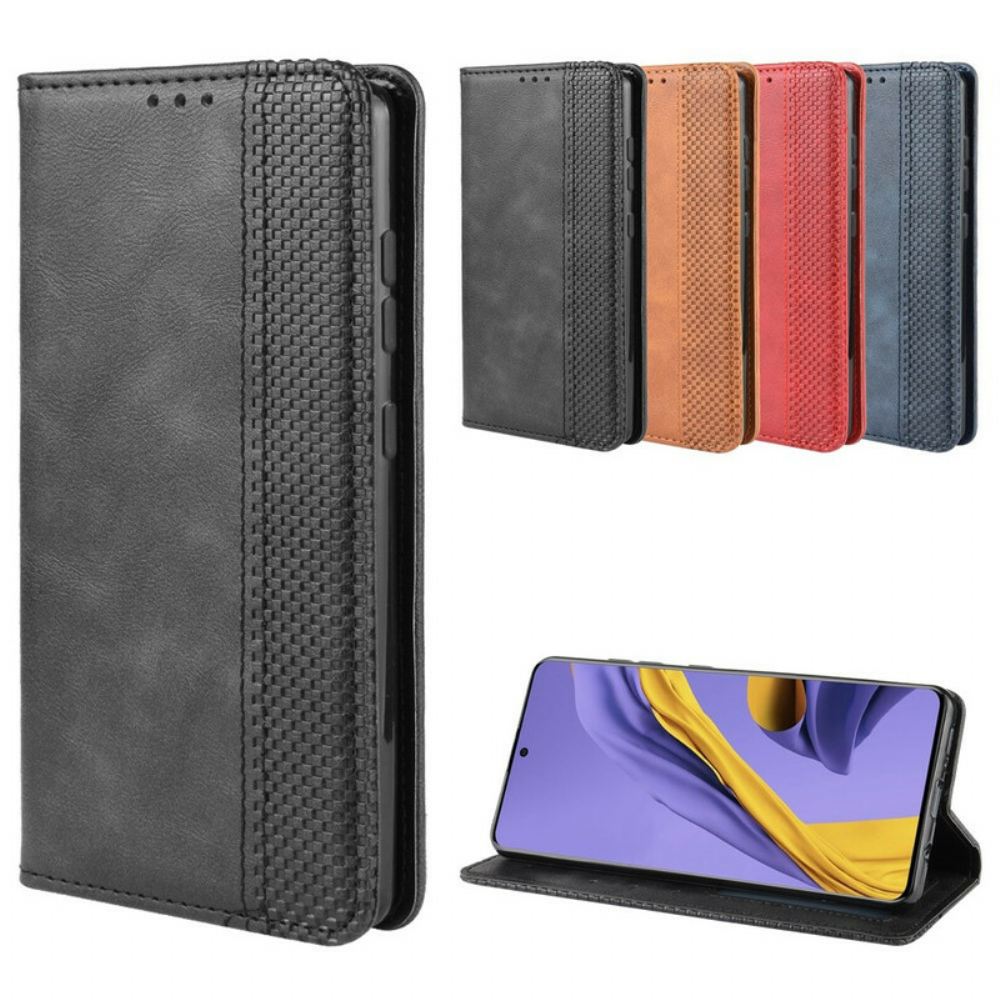 Kryty Na Mobil Na Samsung Galaxy S20 Plus 4G / 5G Flipové Pouzdro Stylizovaný Vintage Kožený Efekt