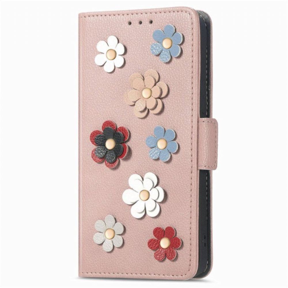 Flipové Pouzdro Na Xiaomi 12 Lite 3d Květiny