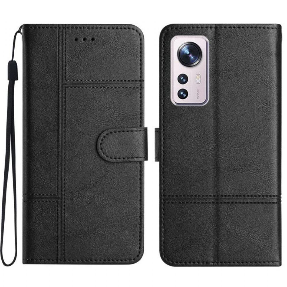 Flipové Pouzdro Na Xiaomi 12 Lite Na Lana Strappy Obchodní Styl