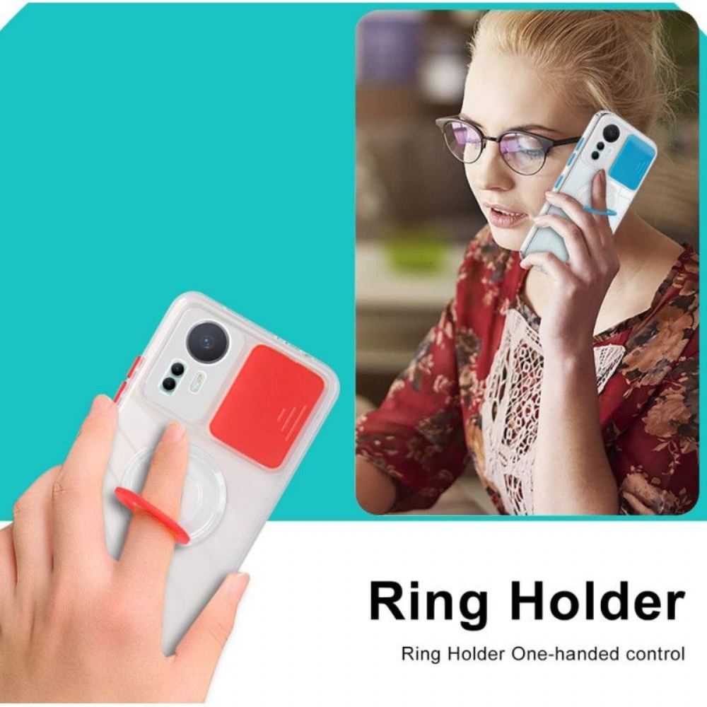 Kryt Na Xiaomi 12 Lite Transparentní S Ring-support