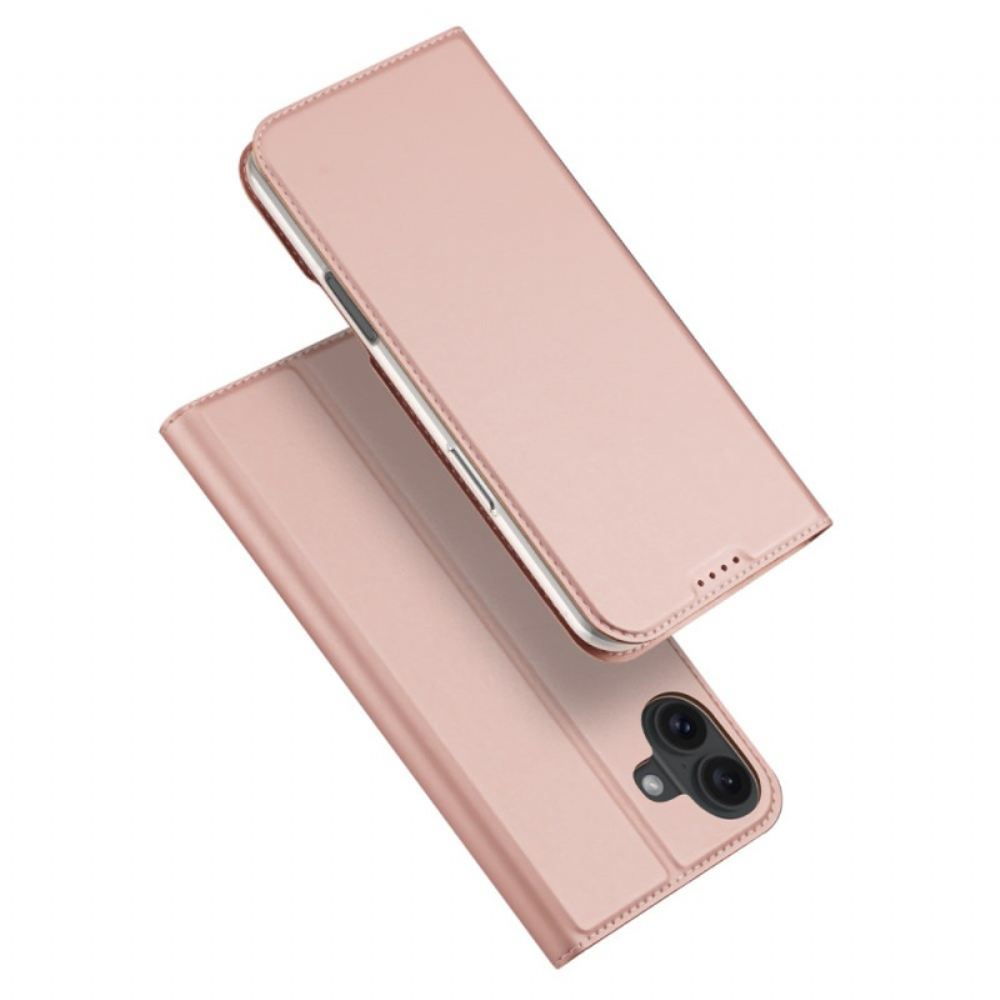 Kožené Pouzdro Folio iPhone 16 Skin Pro Series Dux Ducis