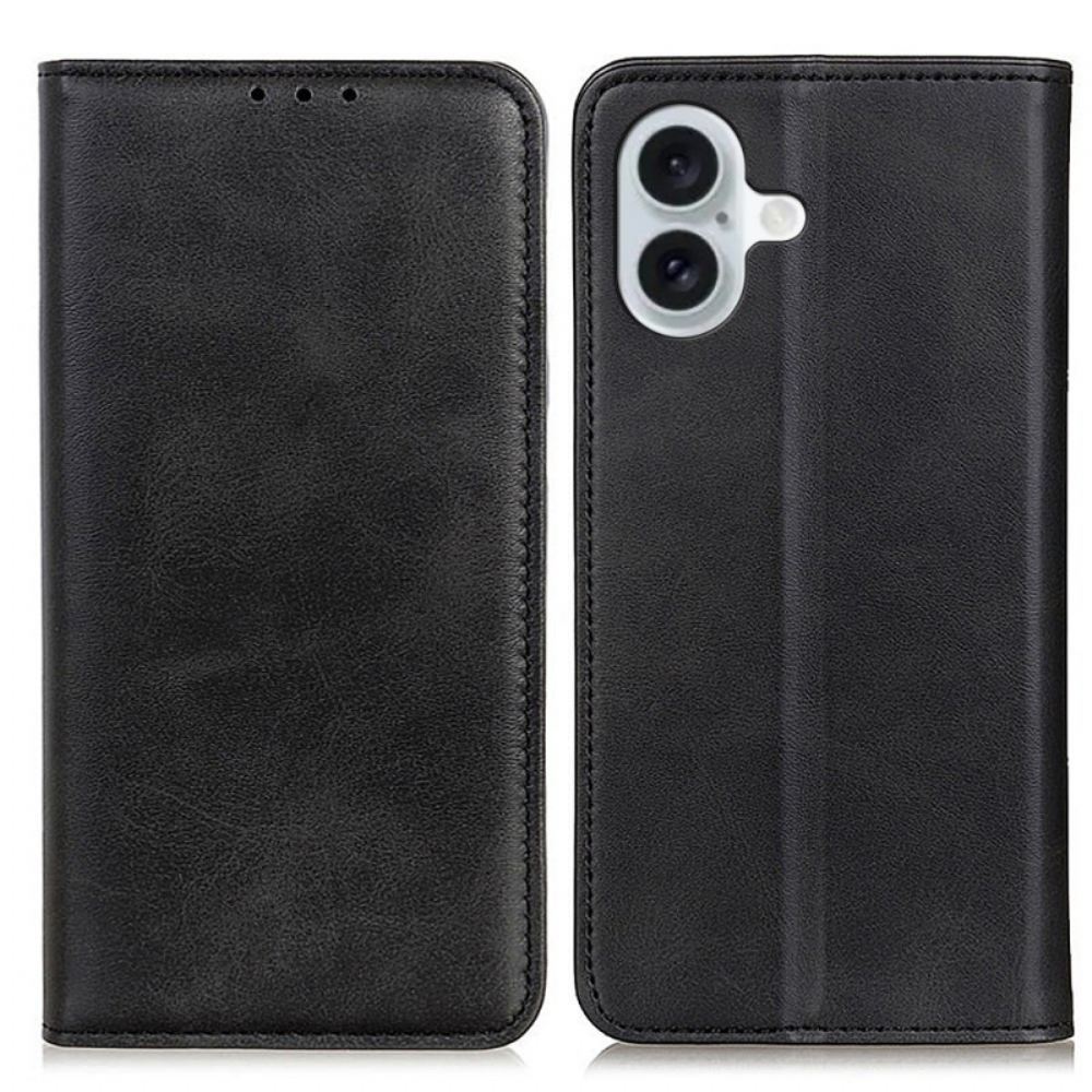 Kožené Pouzdro Folio iPhone 16 Tradiční
