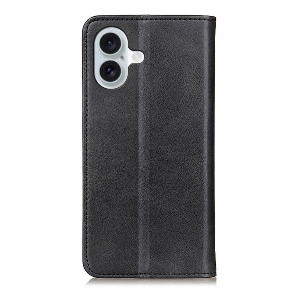 Kožené Pouzdro Folio iPhone 16 Tradiční