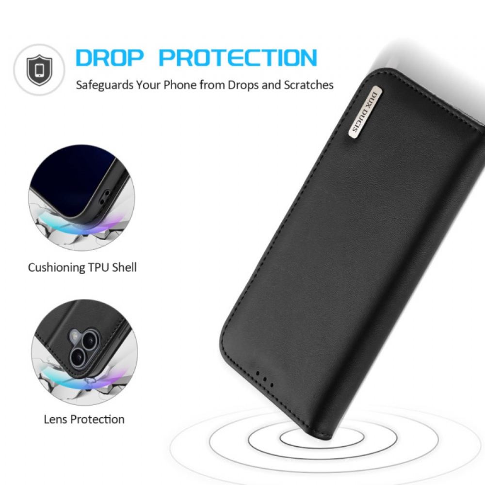Kožené Pouzdro Folio Na iPhone 16 Řada Hivo Dux Ducis