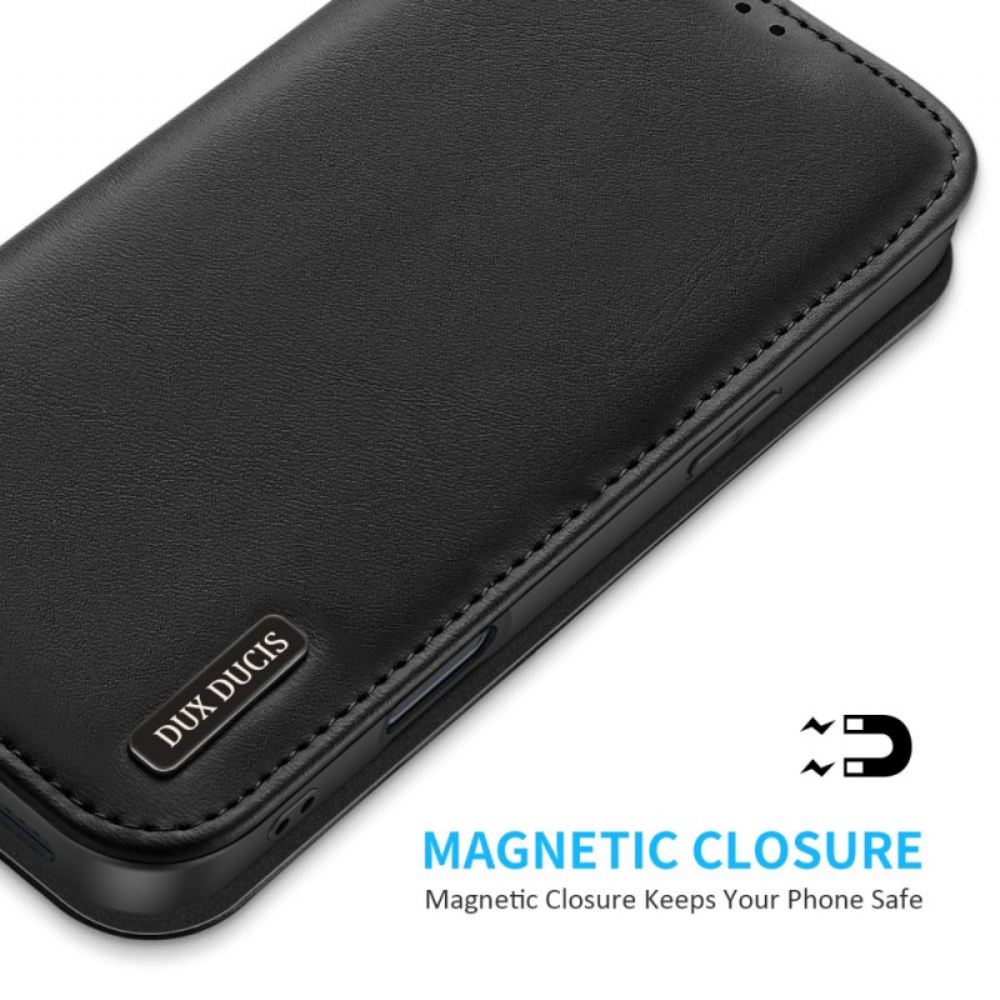 Kožené Pouzdro Folio Na iPhone 16 Řada Hivo Dux Ducis