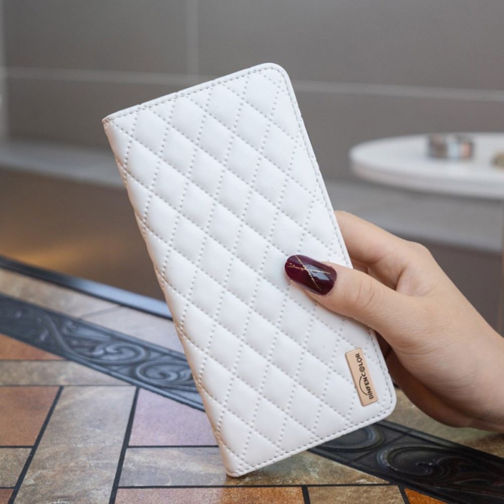 Kožené Pouzdro iPhone 16 Prošívaná Binfen Barva