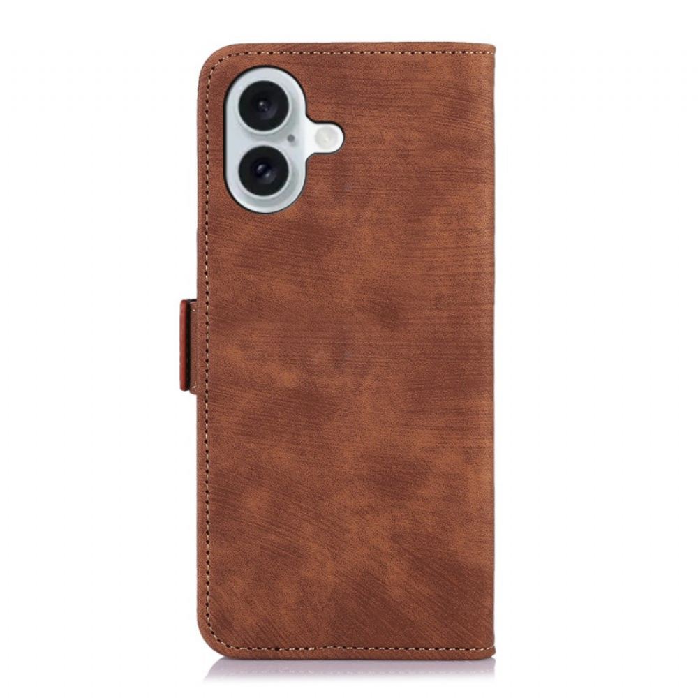 Kožený Kryt iPhone 16 Abeel Vintage Umělá Kůže