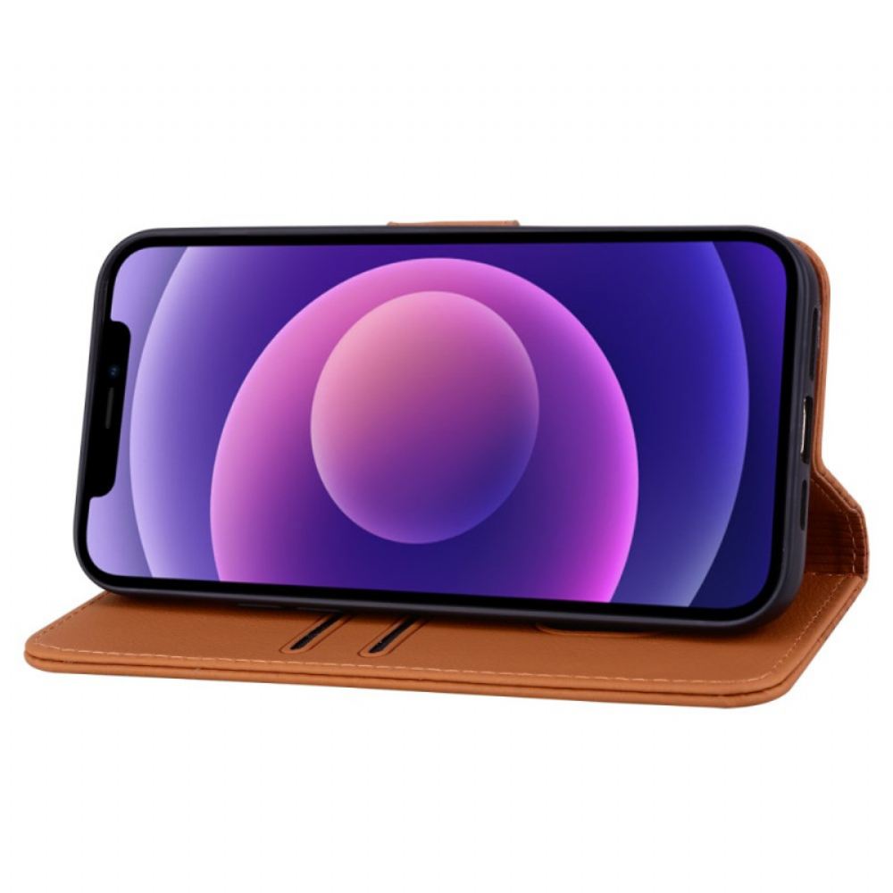 Kožený Kryt iPhone 16 Diamantový Vzor
