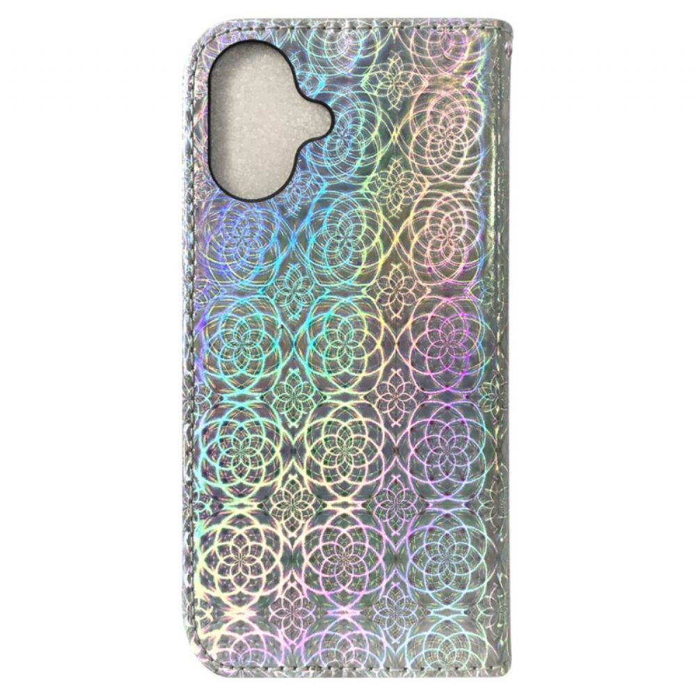 Kožený Kryt iPhone 16 Diskotékový Styl