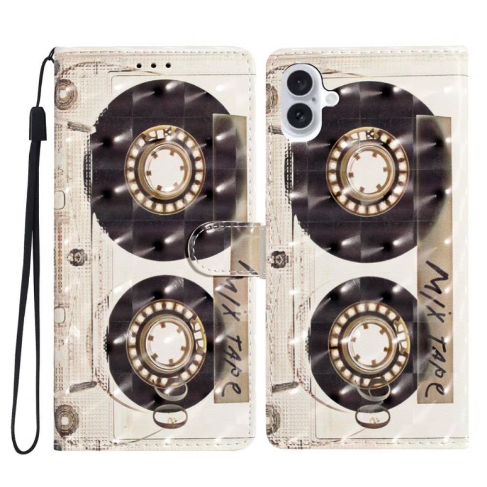 Kožený Kryt iPhone 16 Kazeta Na Krk