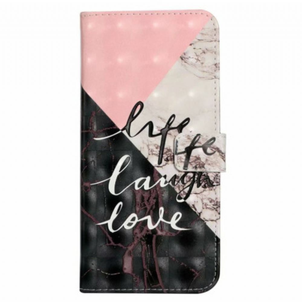 Kožený Kryt iPhone 16 Life Směj Se Lásko