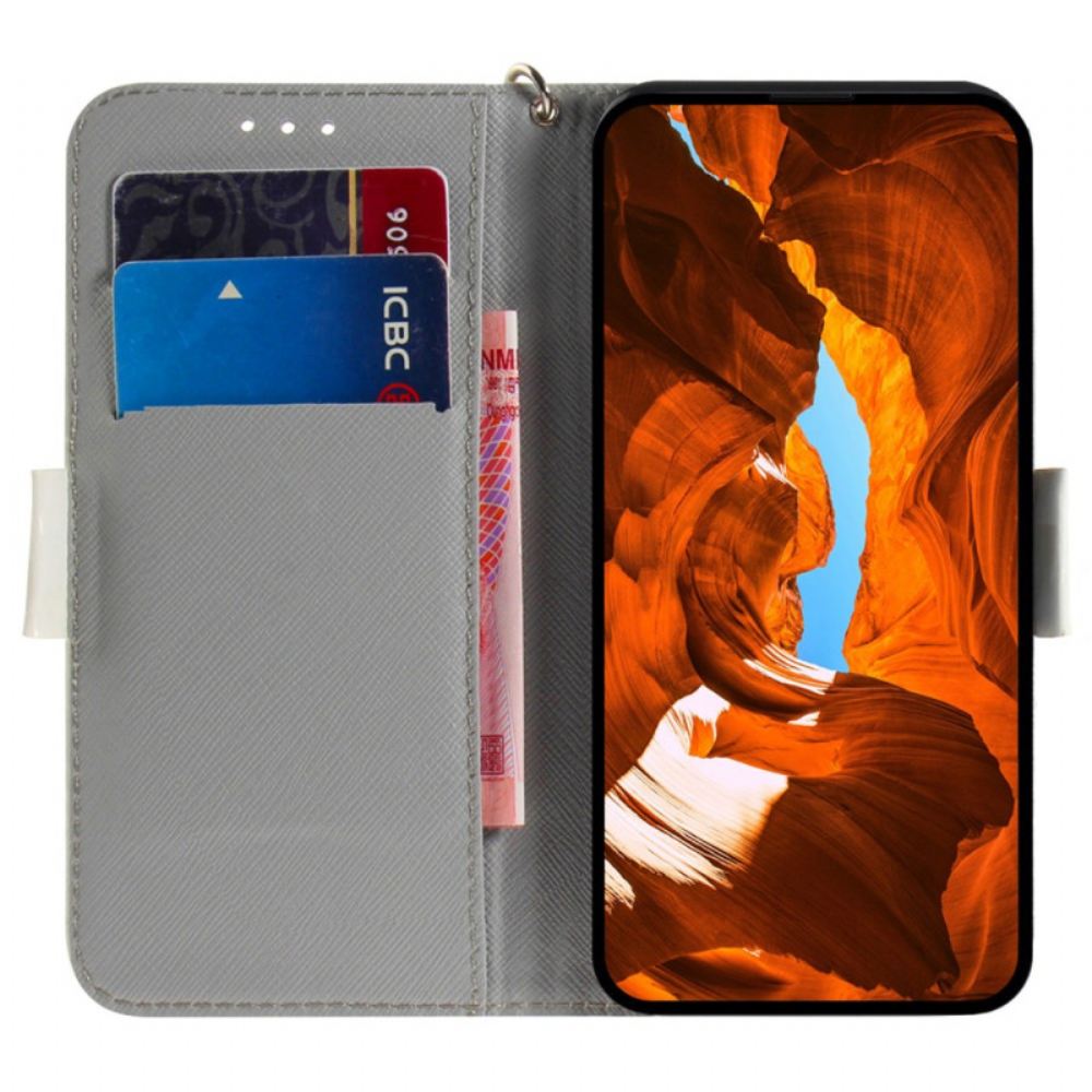 Kožený Kryt iPhone 16 Mops Na Šňůrce