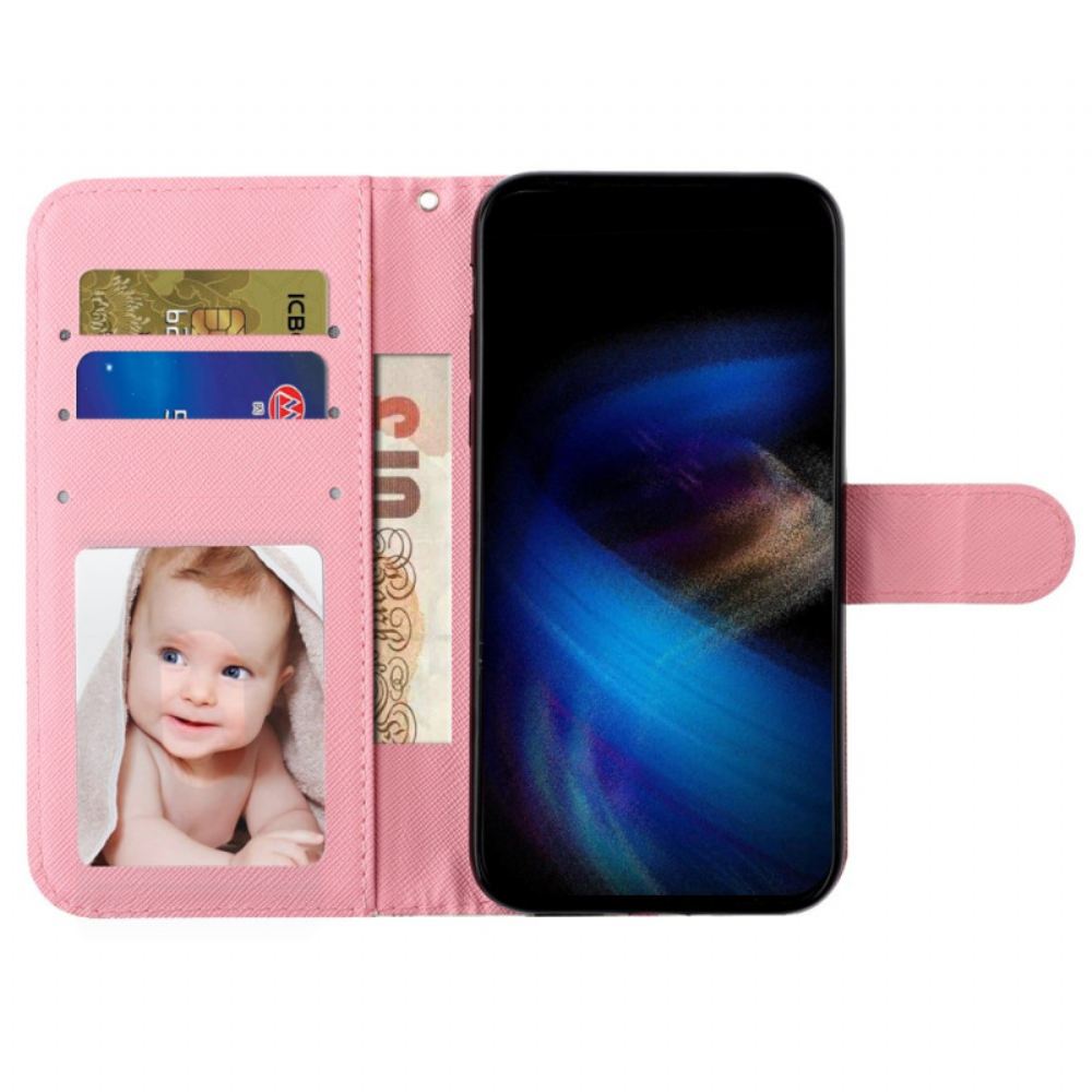 Kožený Kryt iPhone 16 Pár Medvědů S Popruhem