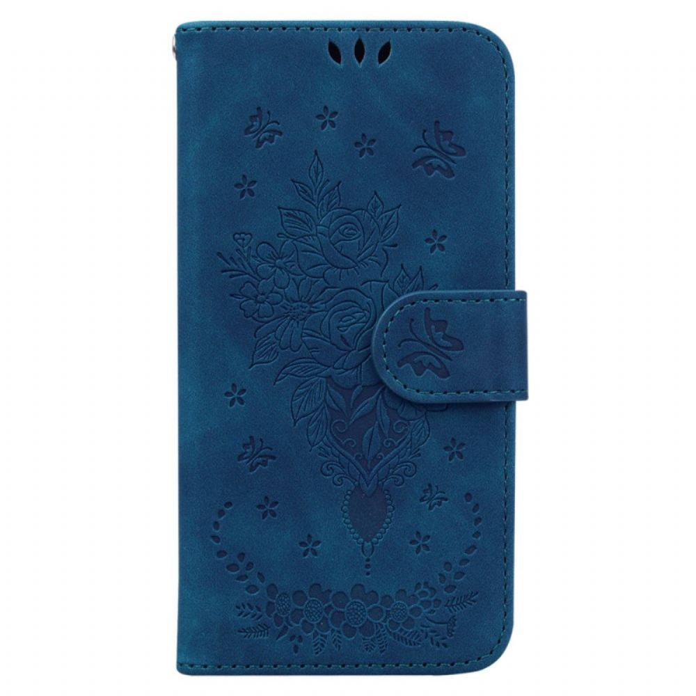 Kožený Kryt iPhone 16 Popruhové Růže
