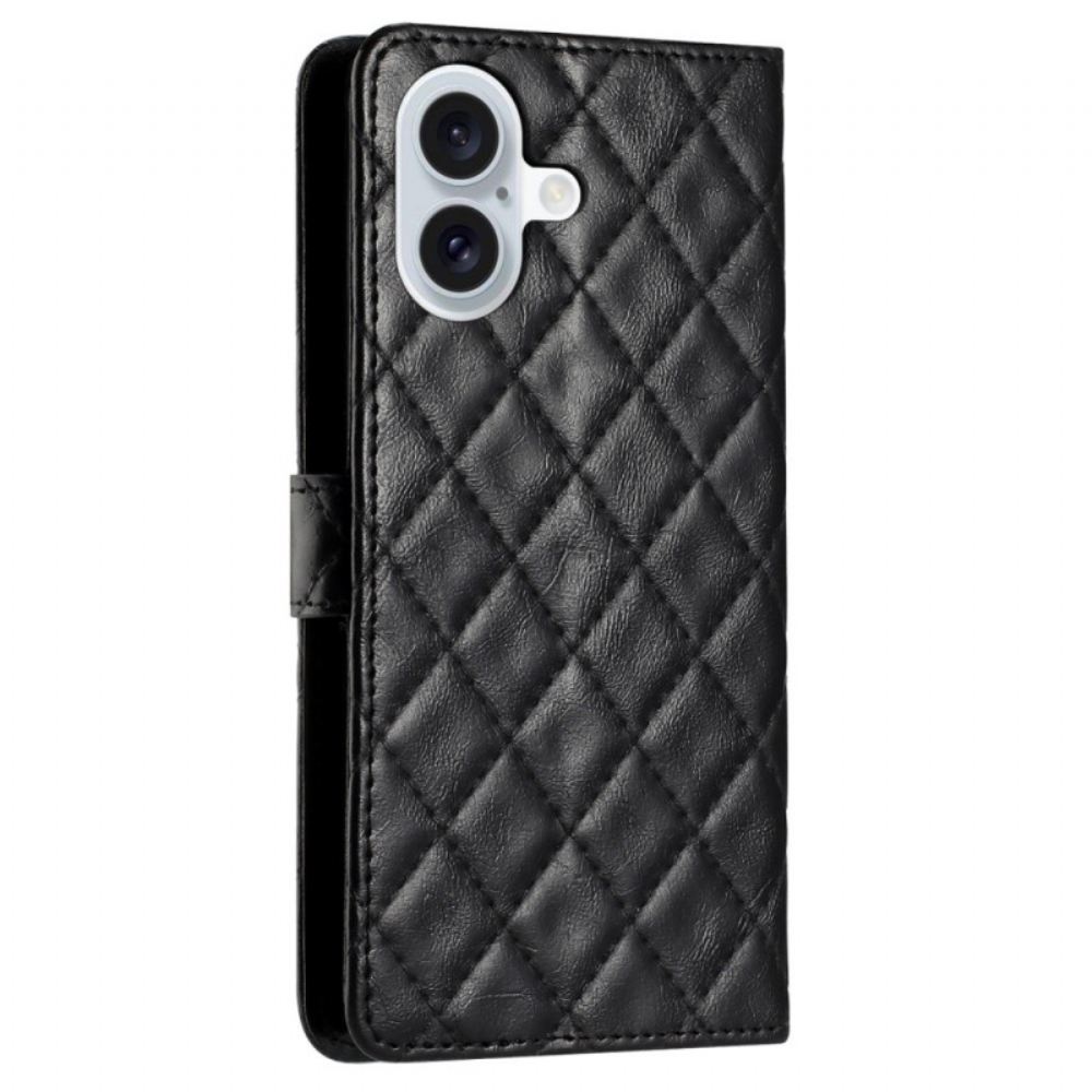 Kožený Kryt iPhone 16 Prošívané