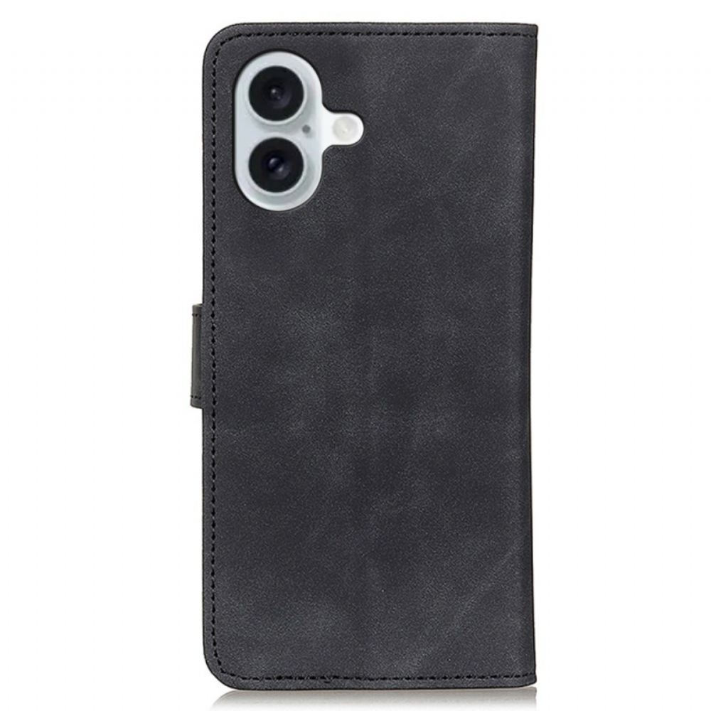 Kožený Kryt iPhone 16 Retro Styl Khazneh