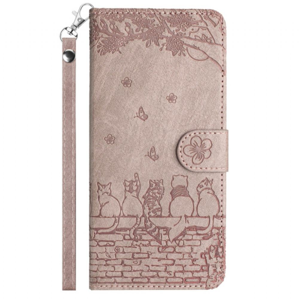 Kožený Kryt iPhone 16 Tanga Cats