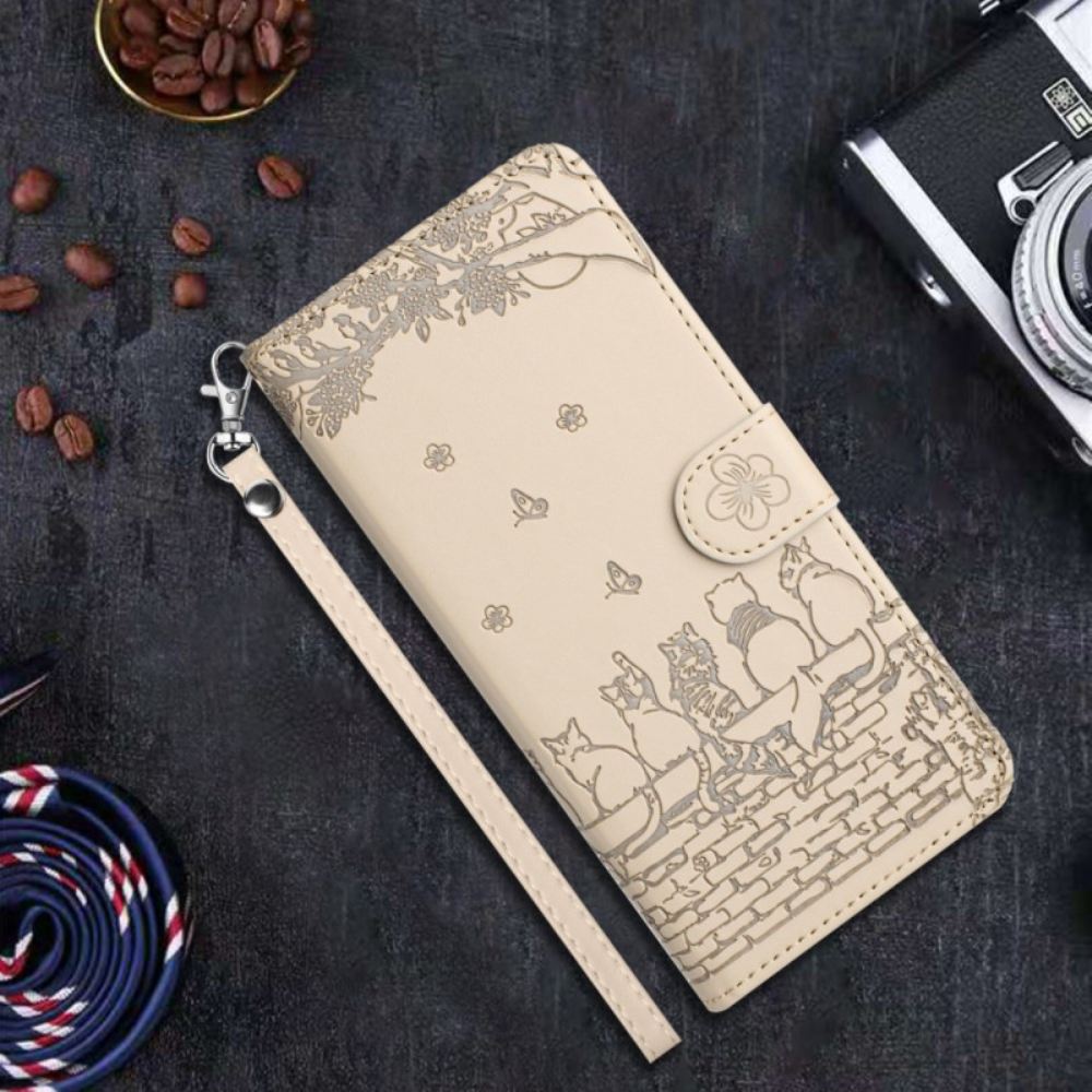 Kožený Kryt iPhone 16 Tanga Cats