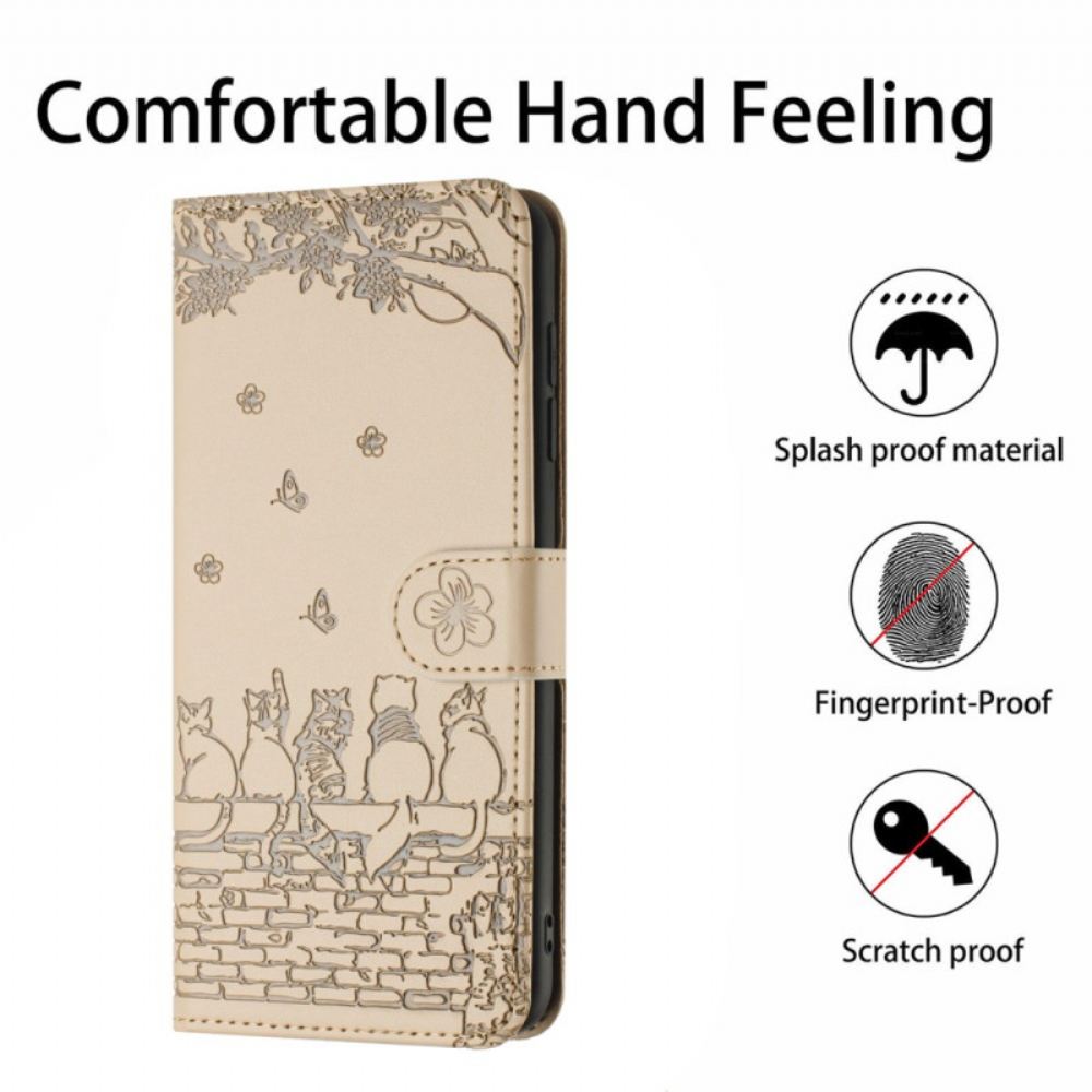 Kožený Kryt iPhone 16 Tanga Cats