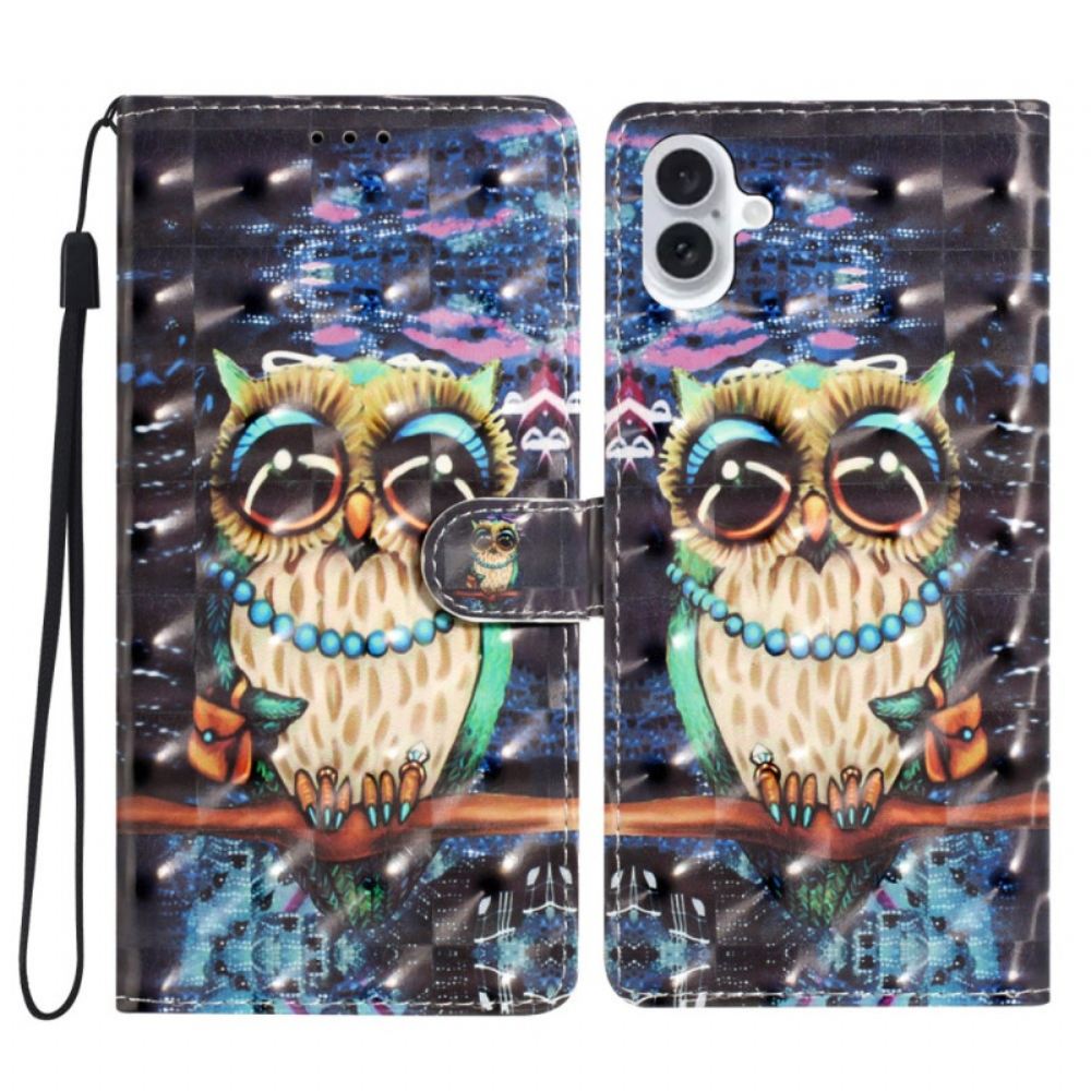 Kožený Kryt iPhone 16 Tanga Sova