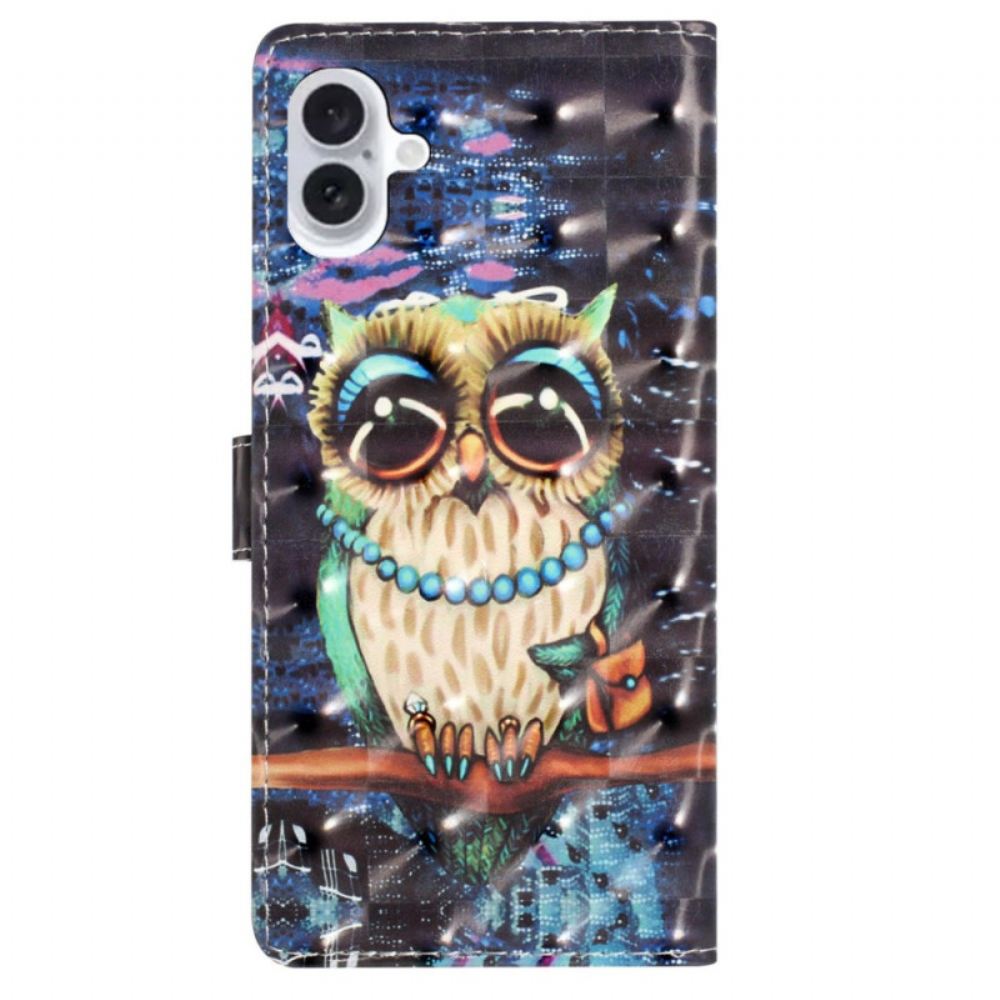 Kožený Kryt iPhone 16 Tanga Sova