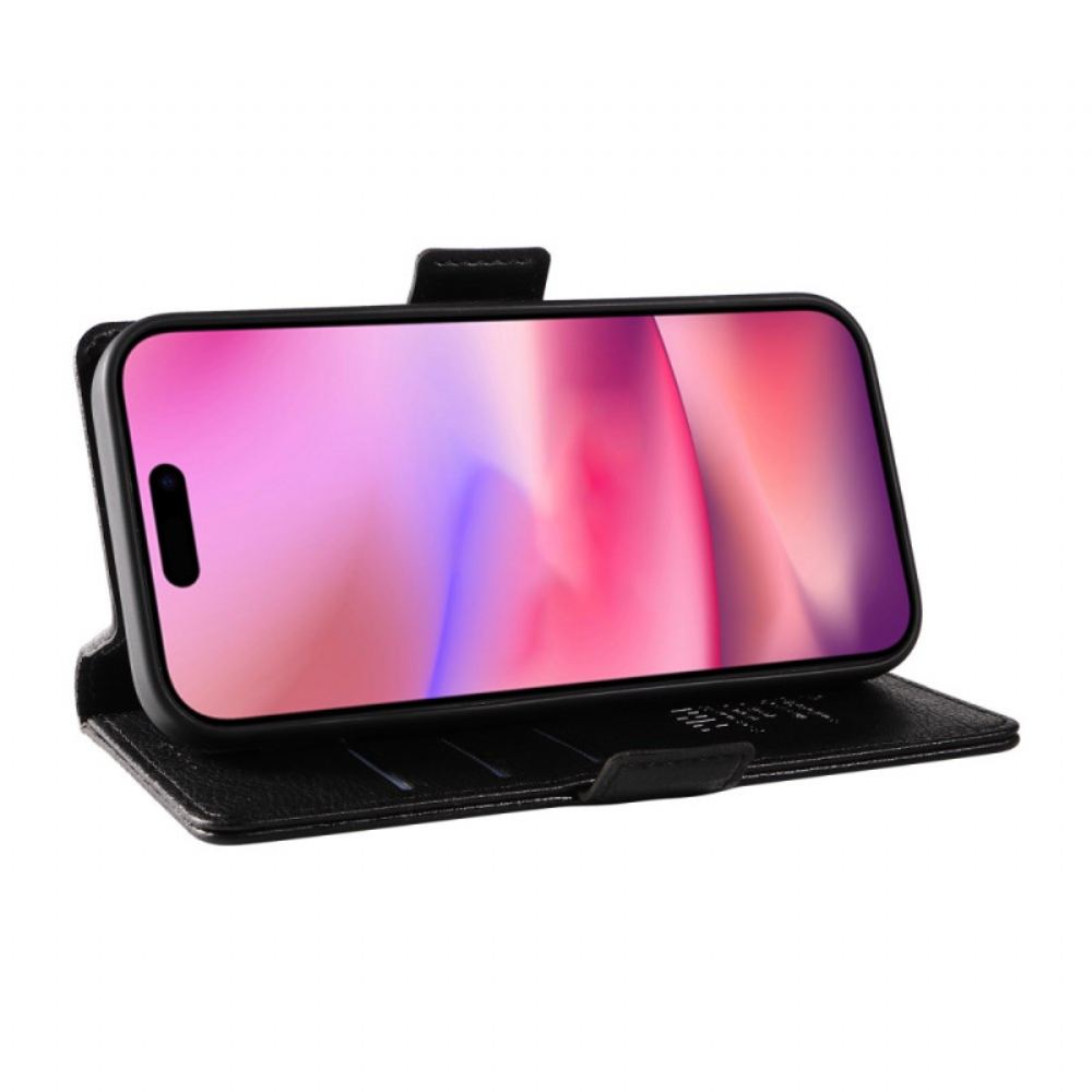 Kožený Kryt iPhone 16 Yikatu Vintage Umělá Kůže