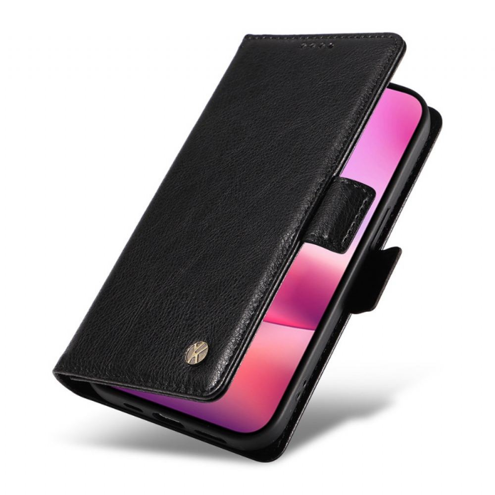 Kožený Kryt iPhone 16 Yikatu Vintage Umělá Kůže