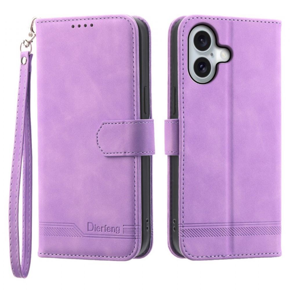 Kožený Kryt Na iPhone 16 Dierfeng