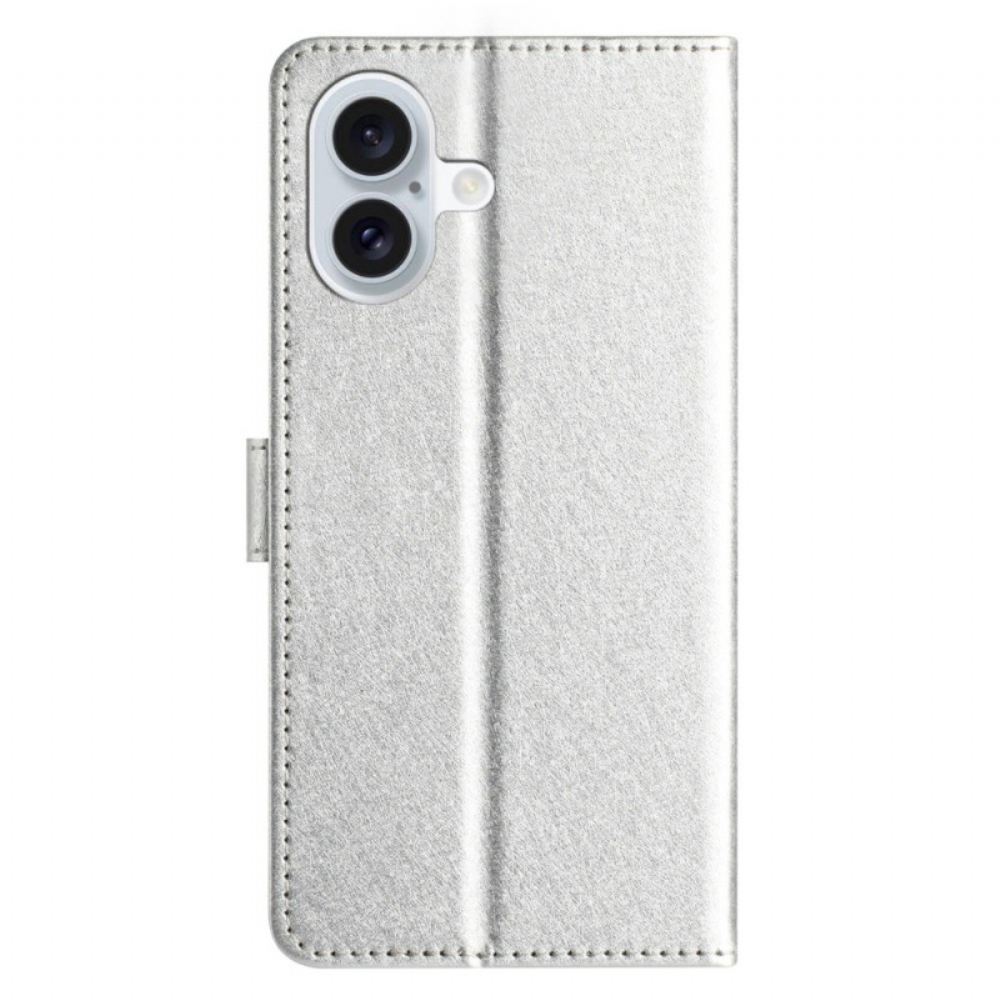 Kožený Kryt Na iPhone 16 Hedvábná Textura
