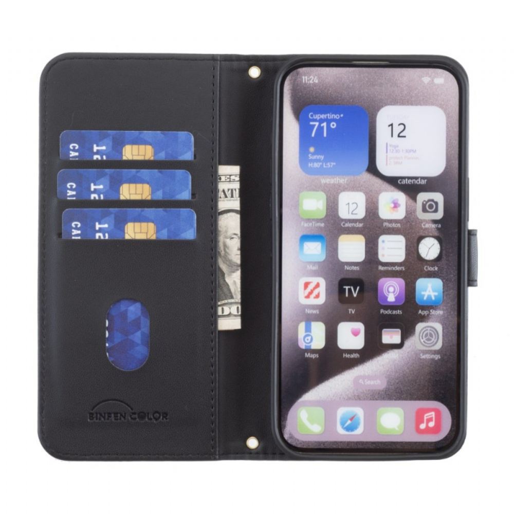 Kožený Kryt Na iPhone 16 Prémiový Design Binfen Color