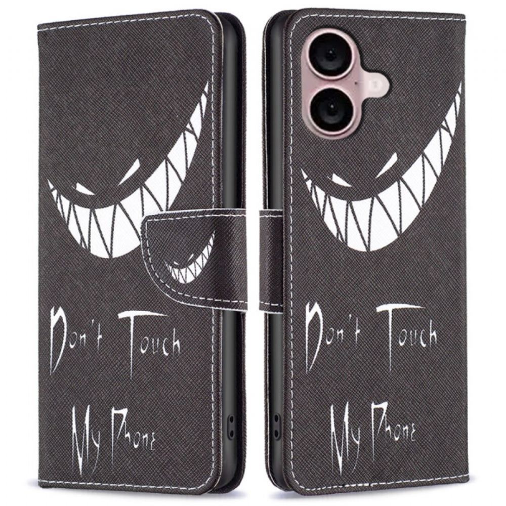 Kožený Kryt Na iPhone 16 Zlý Telefon