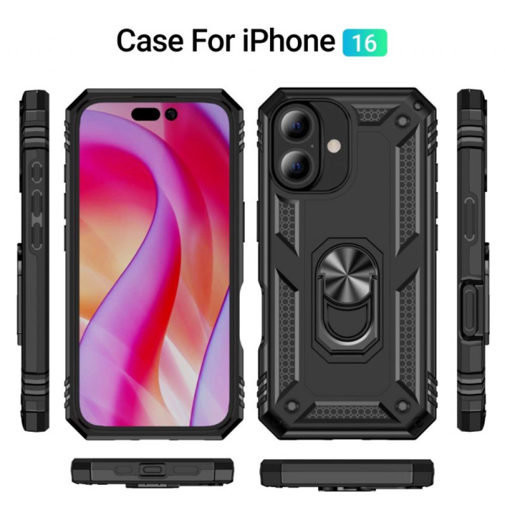 Kryt iPhone 16 Integrovaná Otočná Podpěra