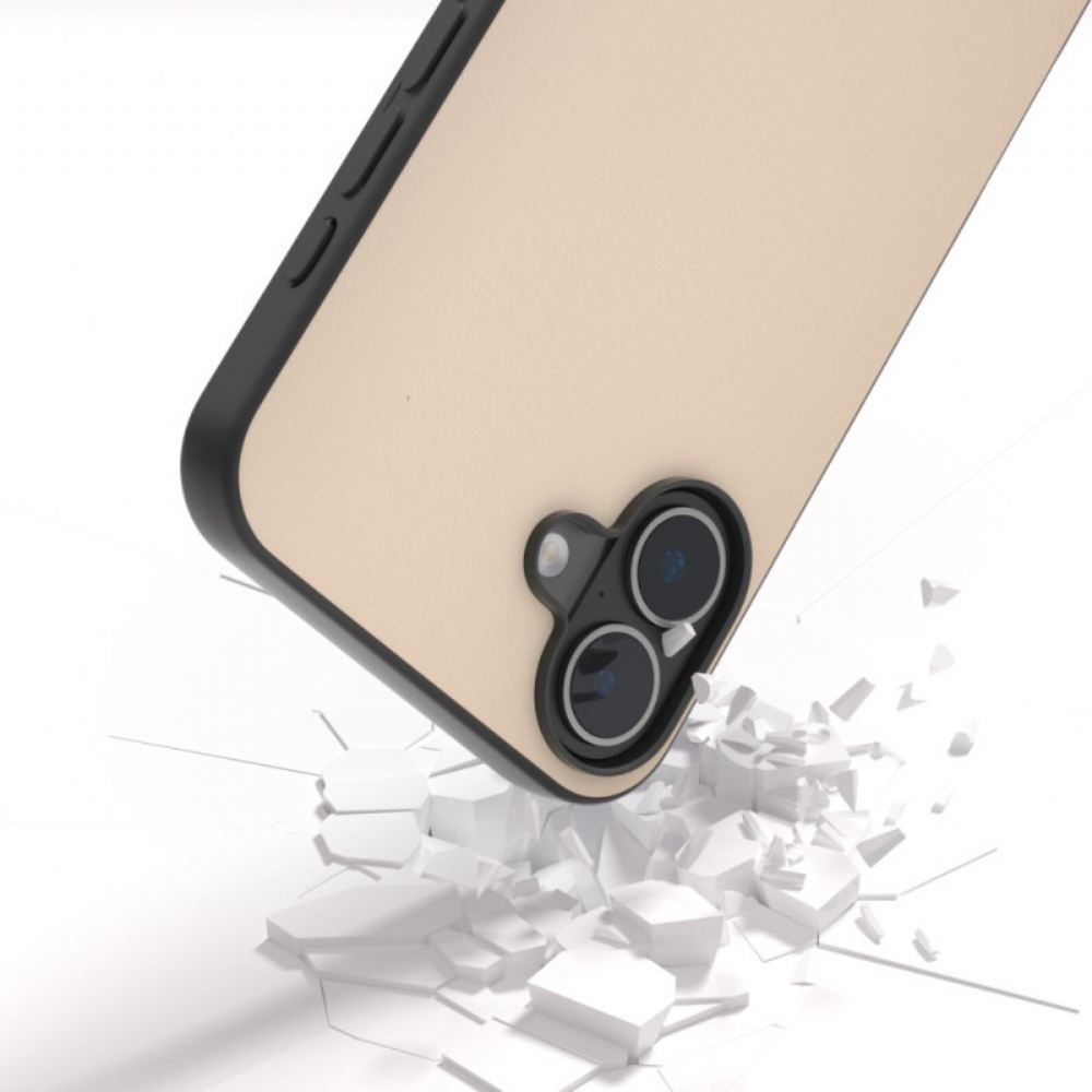 Kryt iPhone 16 Kožený Efekt