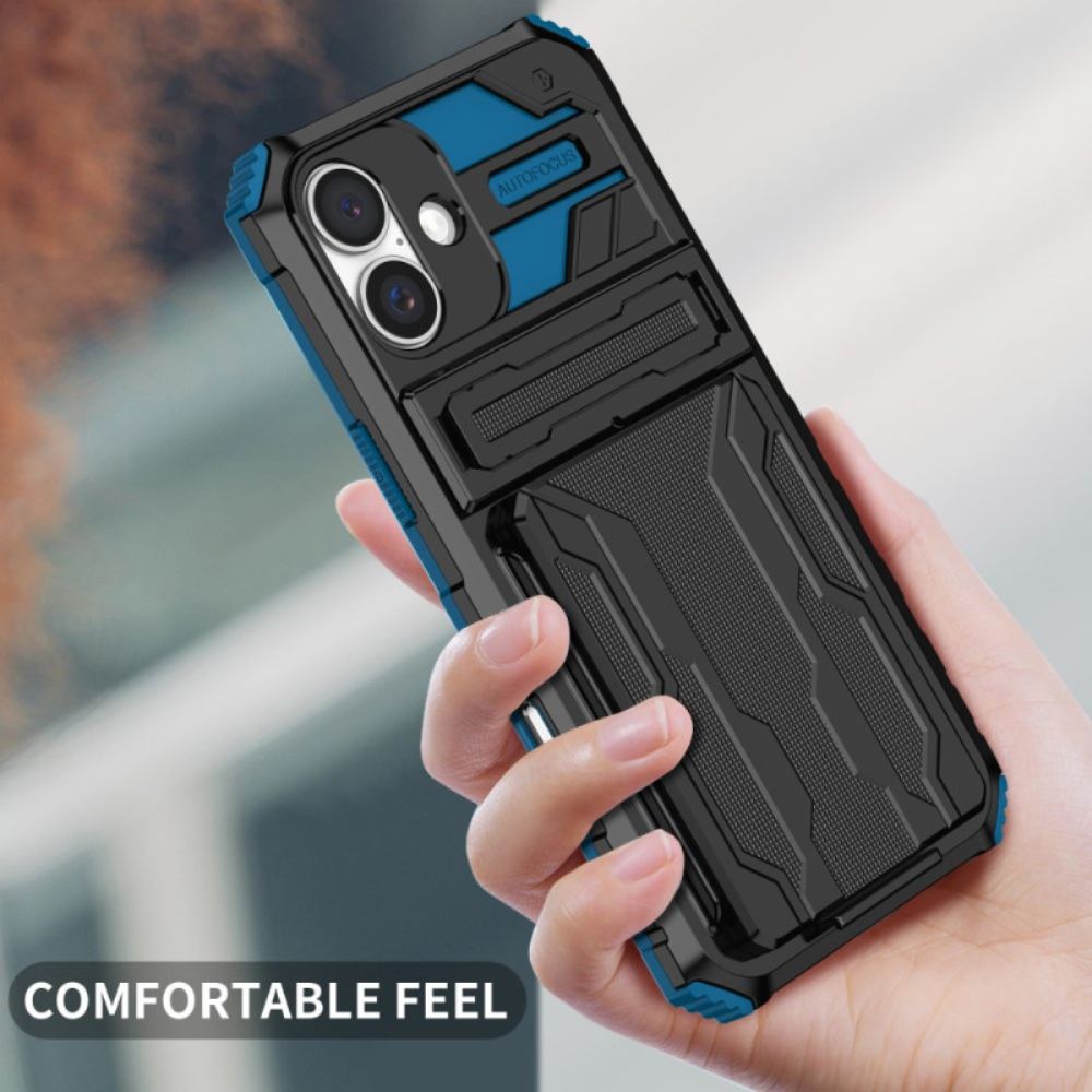 Kryt iPhone 16 Kryty Na Mobil Integrovaný Držák Karty