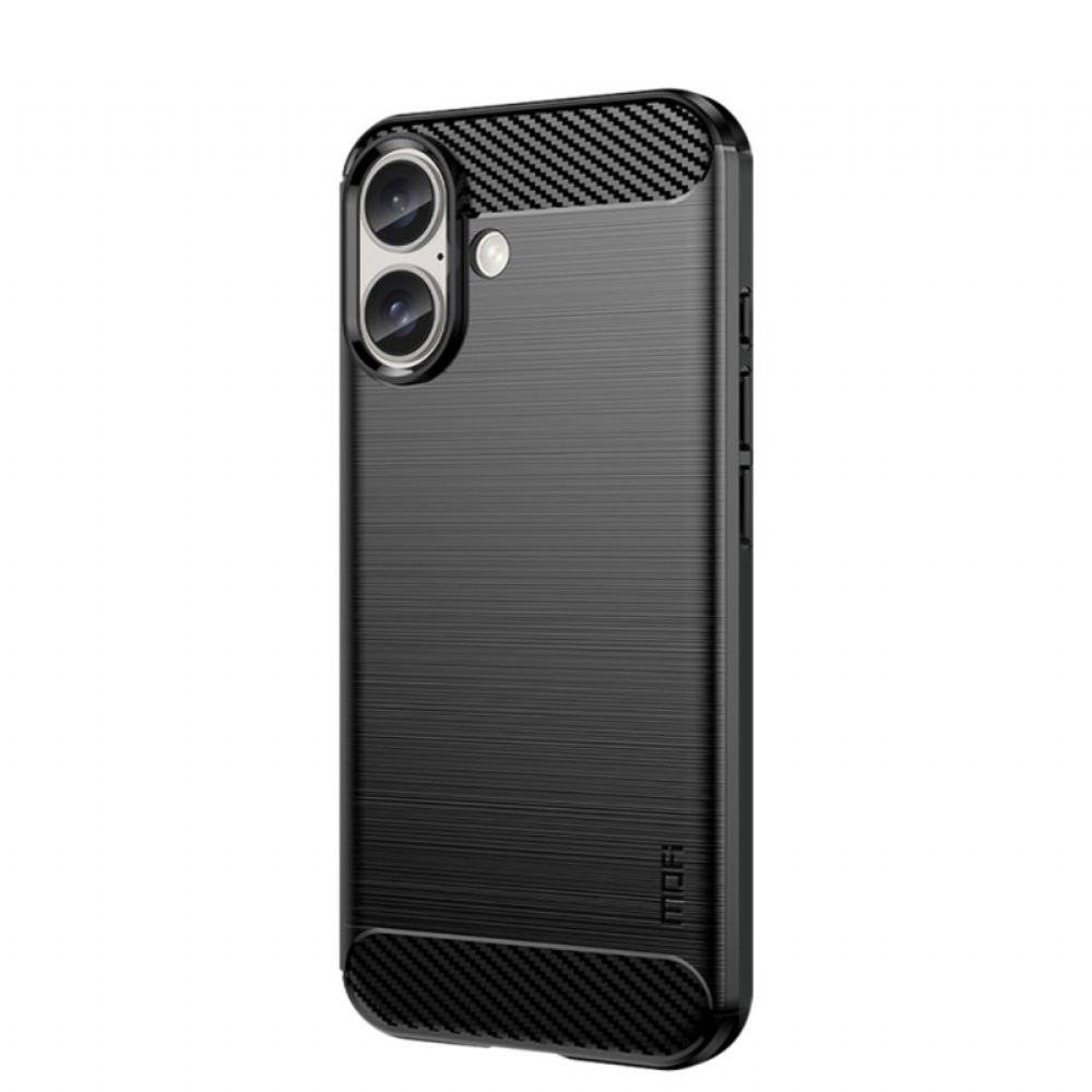 Kryt iPhone 16 Mofi Kartáčované Uhlíkové Vlákno