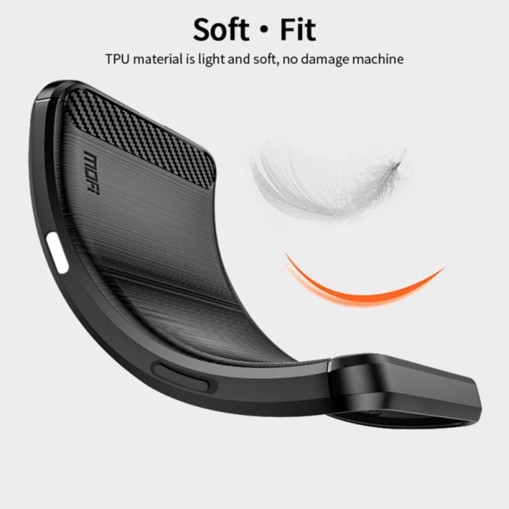Kryt iPhone 16 Mofi Kartáčované Uhlíkové Vlákno