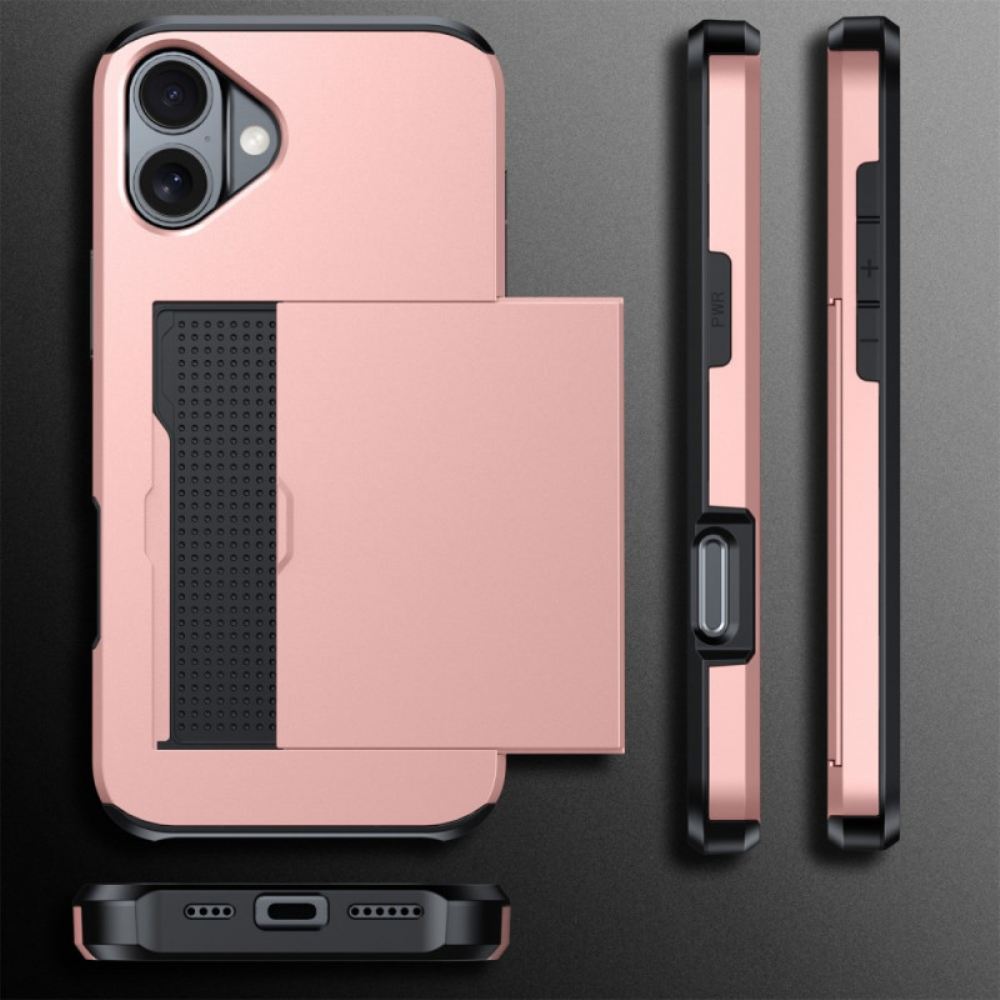 Kryt iPhone 16 Posuvný Držák Karty