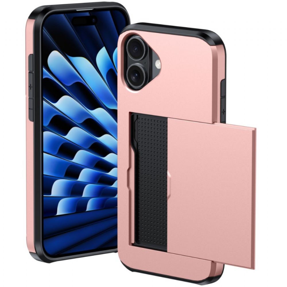 Kryt iPhone 16 Posuvný Držák Karty