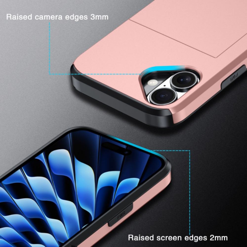 Kryt iPhone 16 Posuvný Držák Karty