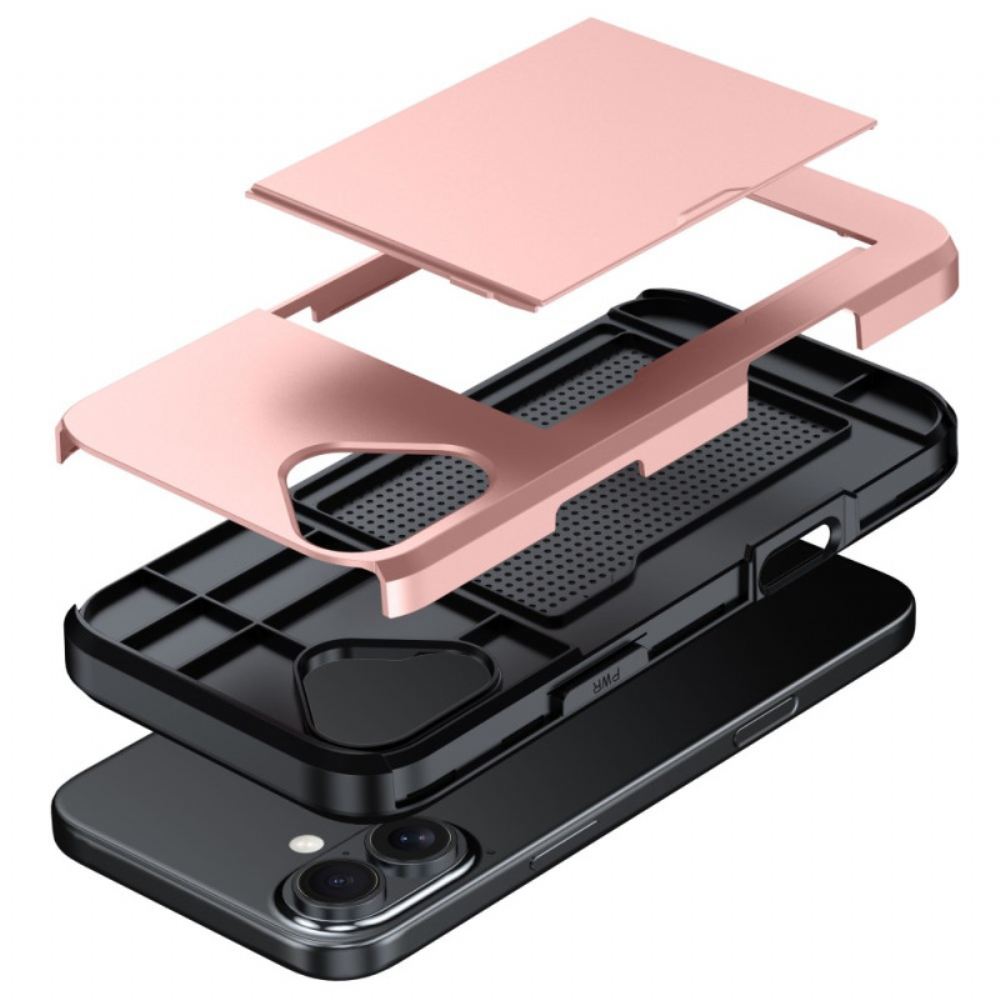Kryt iPhone 16 Posuvný Držák Karty