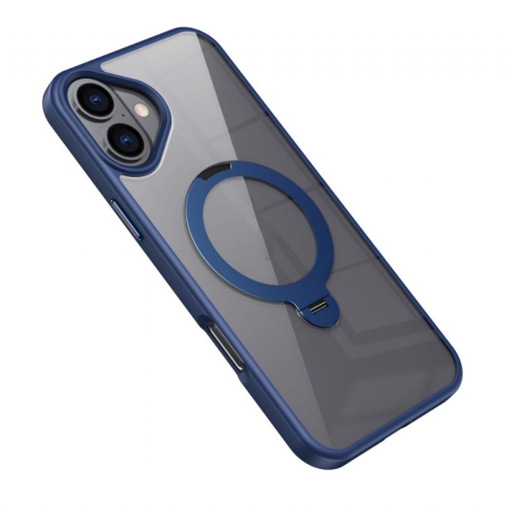 Kryt iPhone 16 Průhledný Magnetický Kroužek