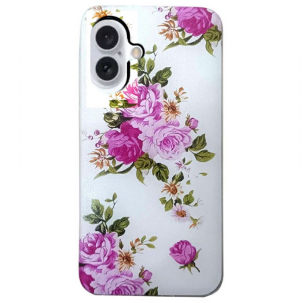 Kryt iPhone 16 Růžové Květy