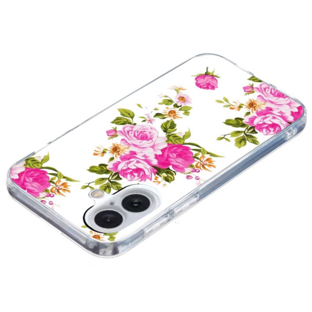 Kryt iPhone 16 Růžové Květy