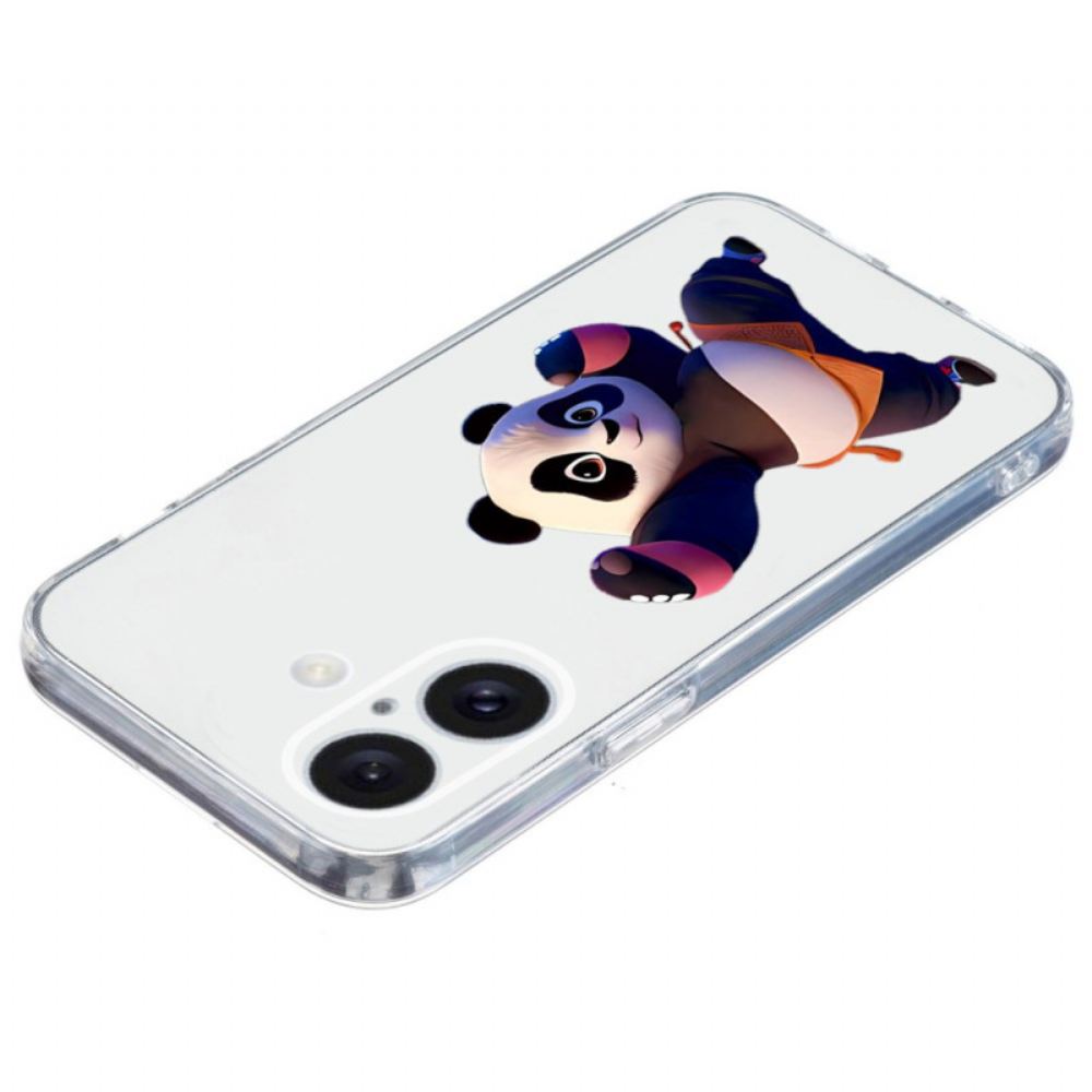 Kryt iPhone 16 Transparentní Panda Edge