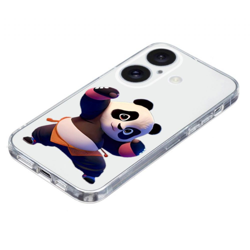 Kryt iPhone 16 Transparentní Panda Edge