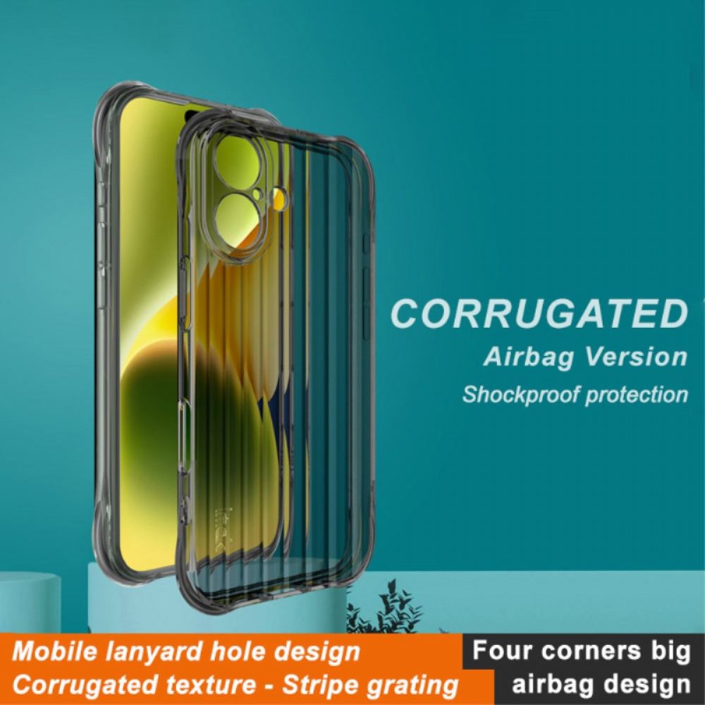 Kryt iPhone 16 Vlnitá Textura A Ochrana Airbagů Imak