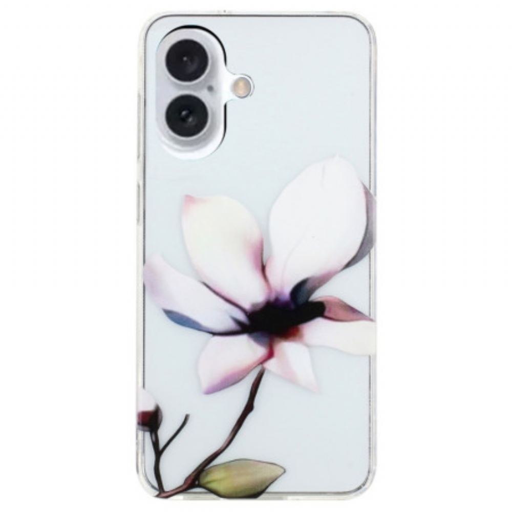 Kryt Na iPhone 16 Bílý Květ