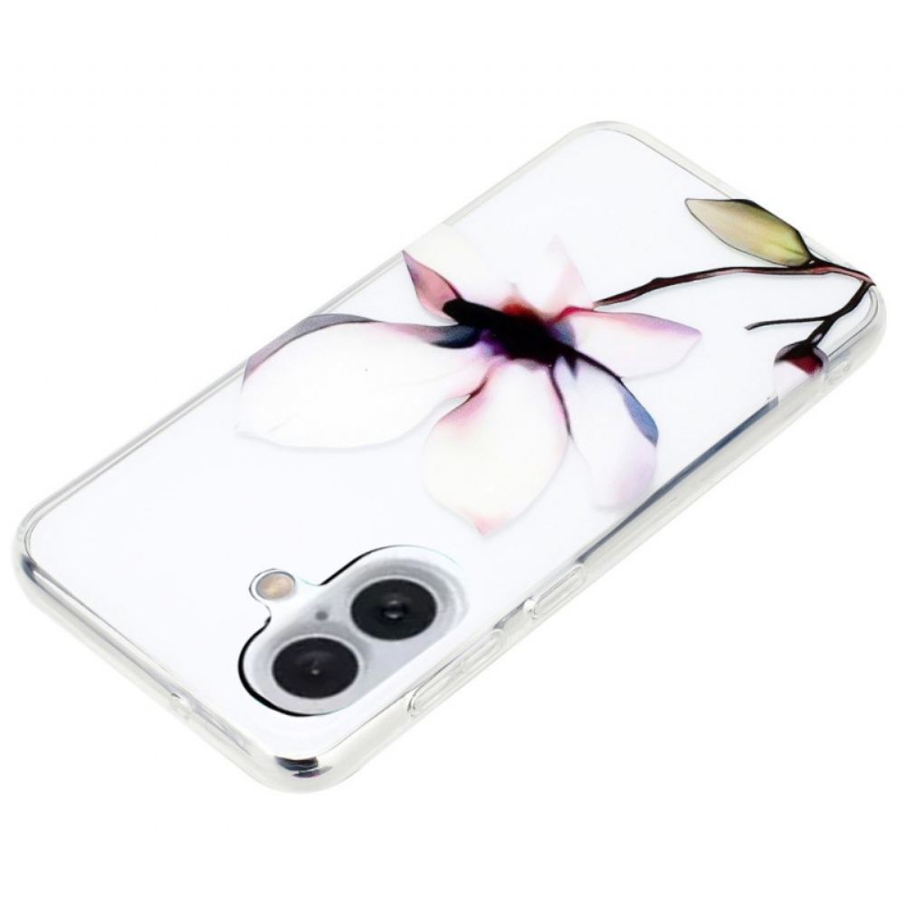 Kryt Na iPhone 16 Bílý Květ
