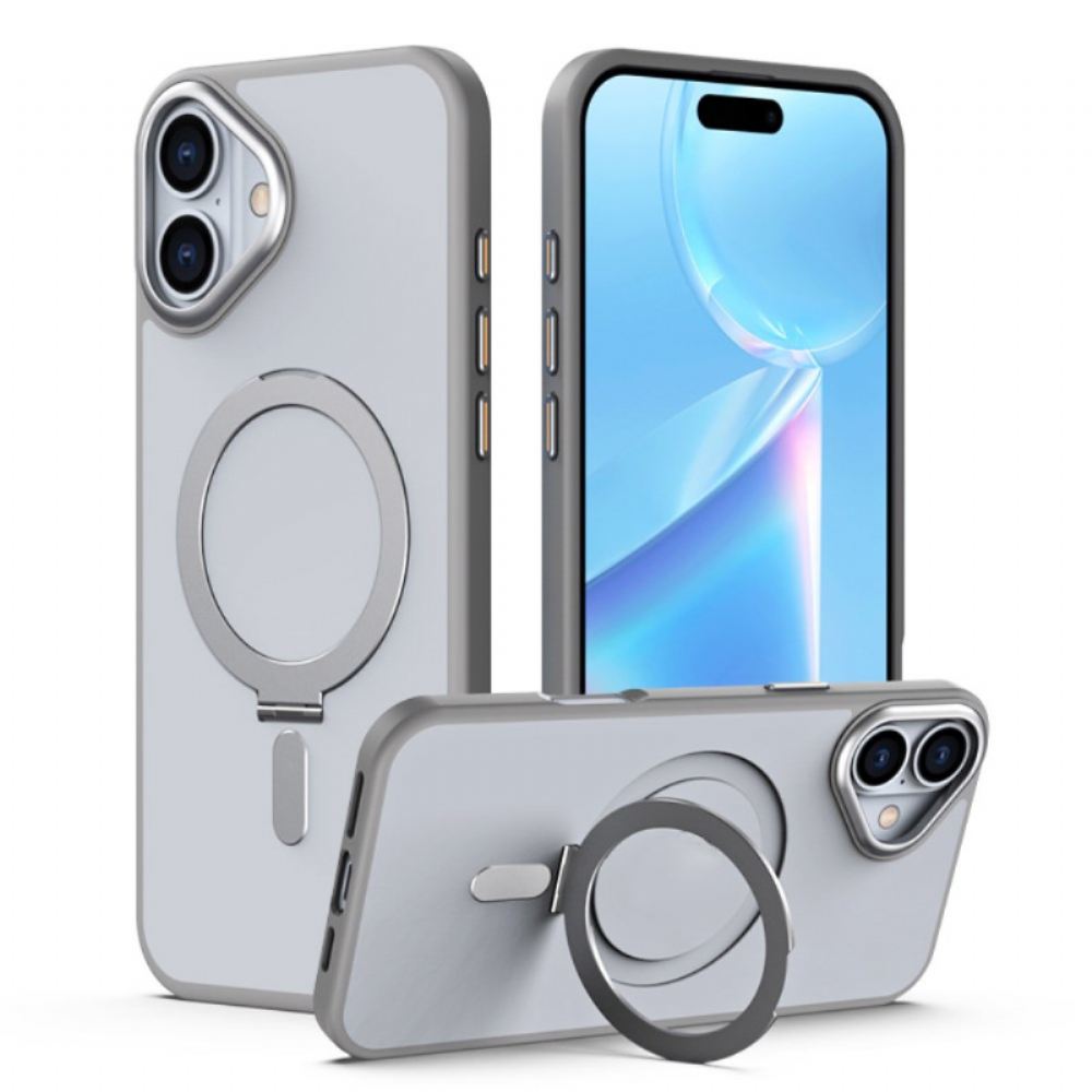 Kryt Na iPhone 16 Poloprůhledný Povrchový Kroužek
