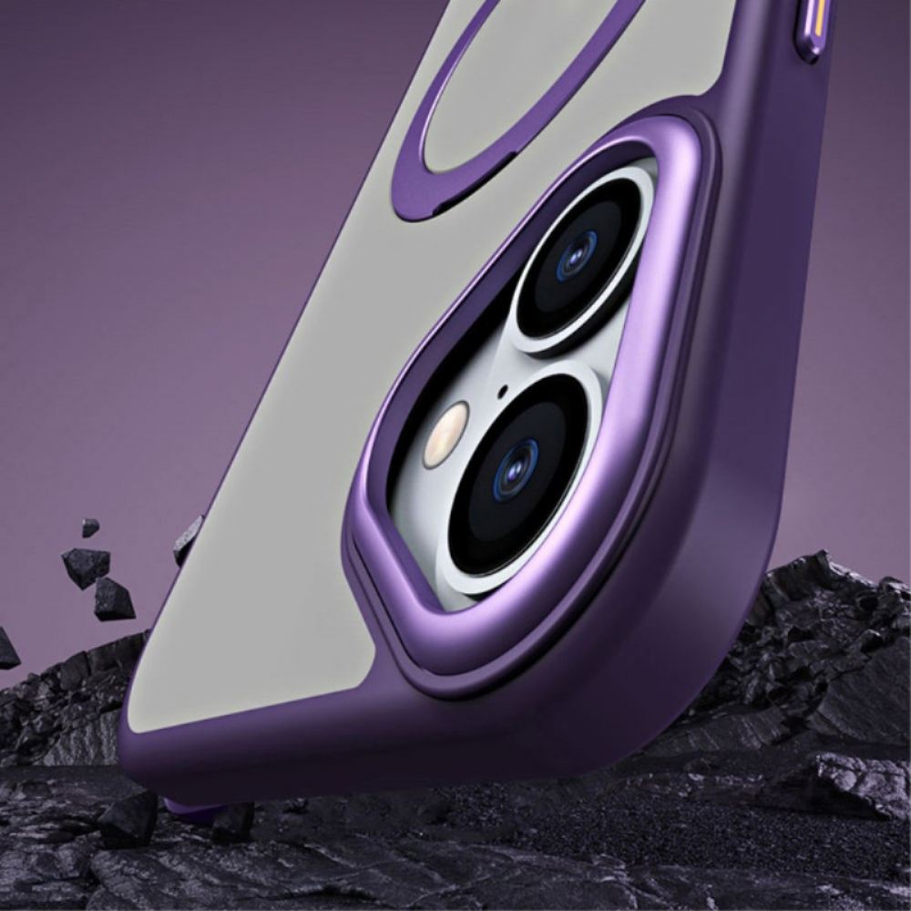 Kryt Na iPhone 16 Poloprůhledný Povrchový Kroužek
